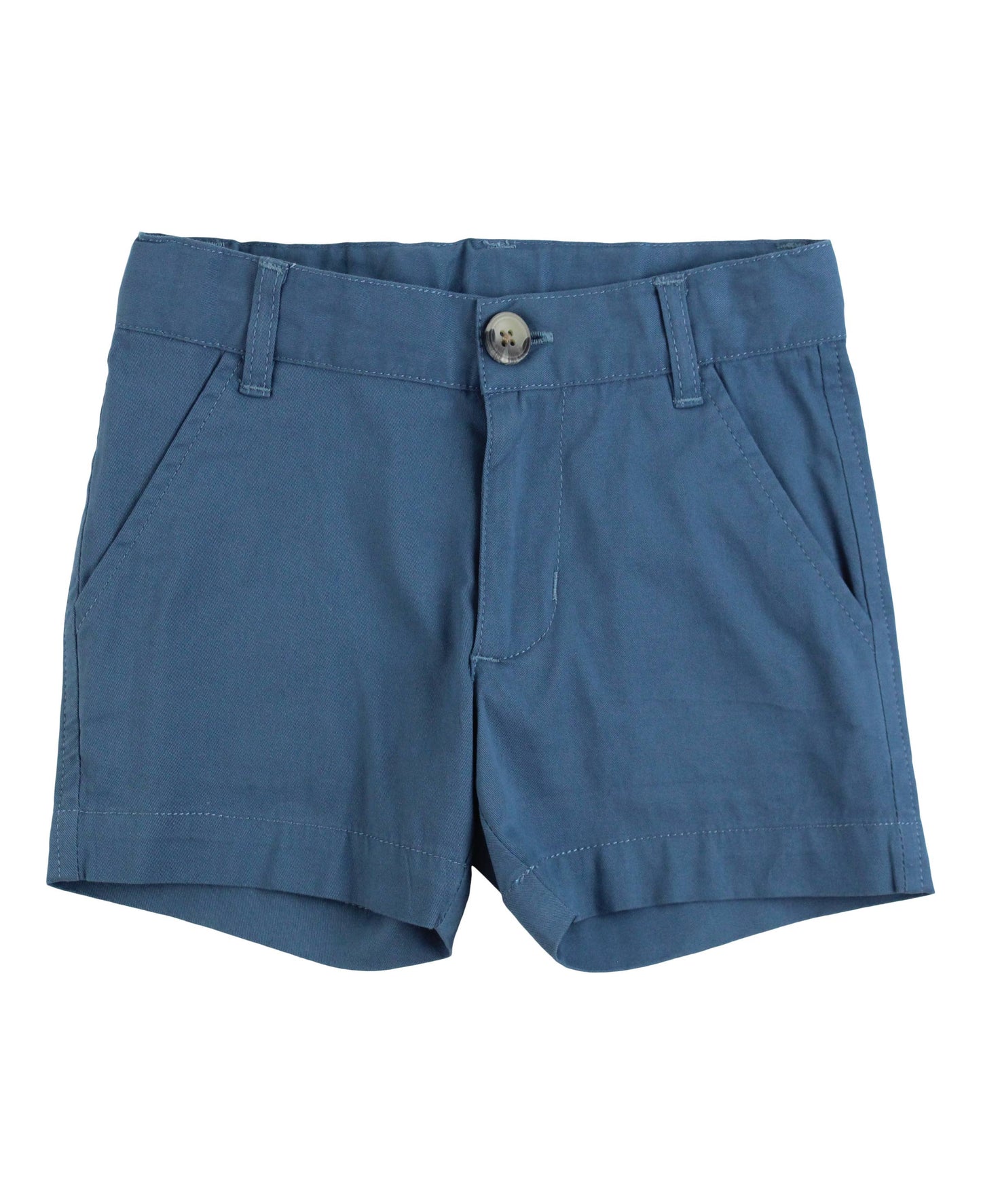 Boys Indigo Stretch Chino Shorts: Blue