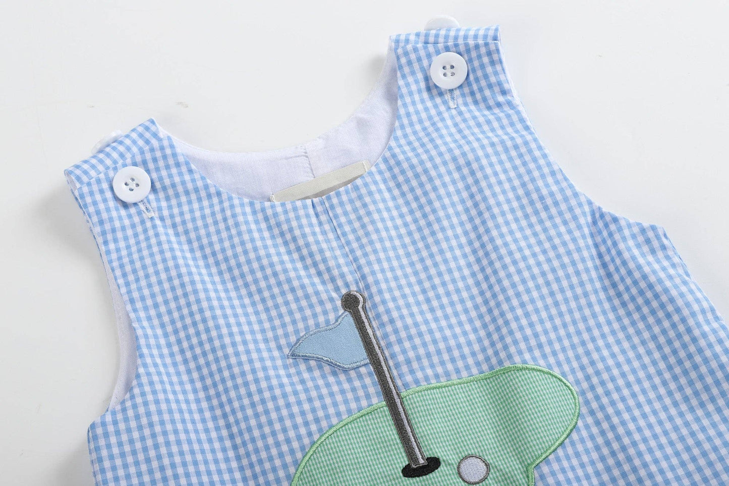 Blue Gingham Golf Hole Shortall: 2T