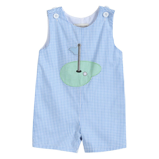 Blue Gingham Golf Hole Shortall