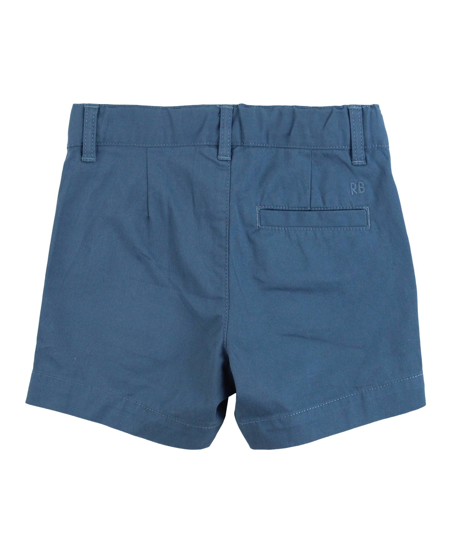 Boys Indigo Stretch Chino Shorts: Blue